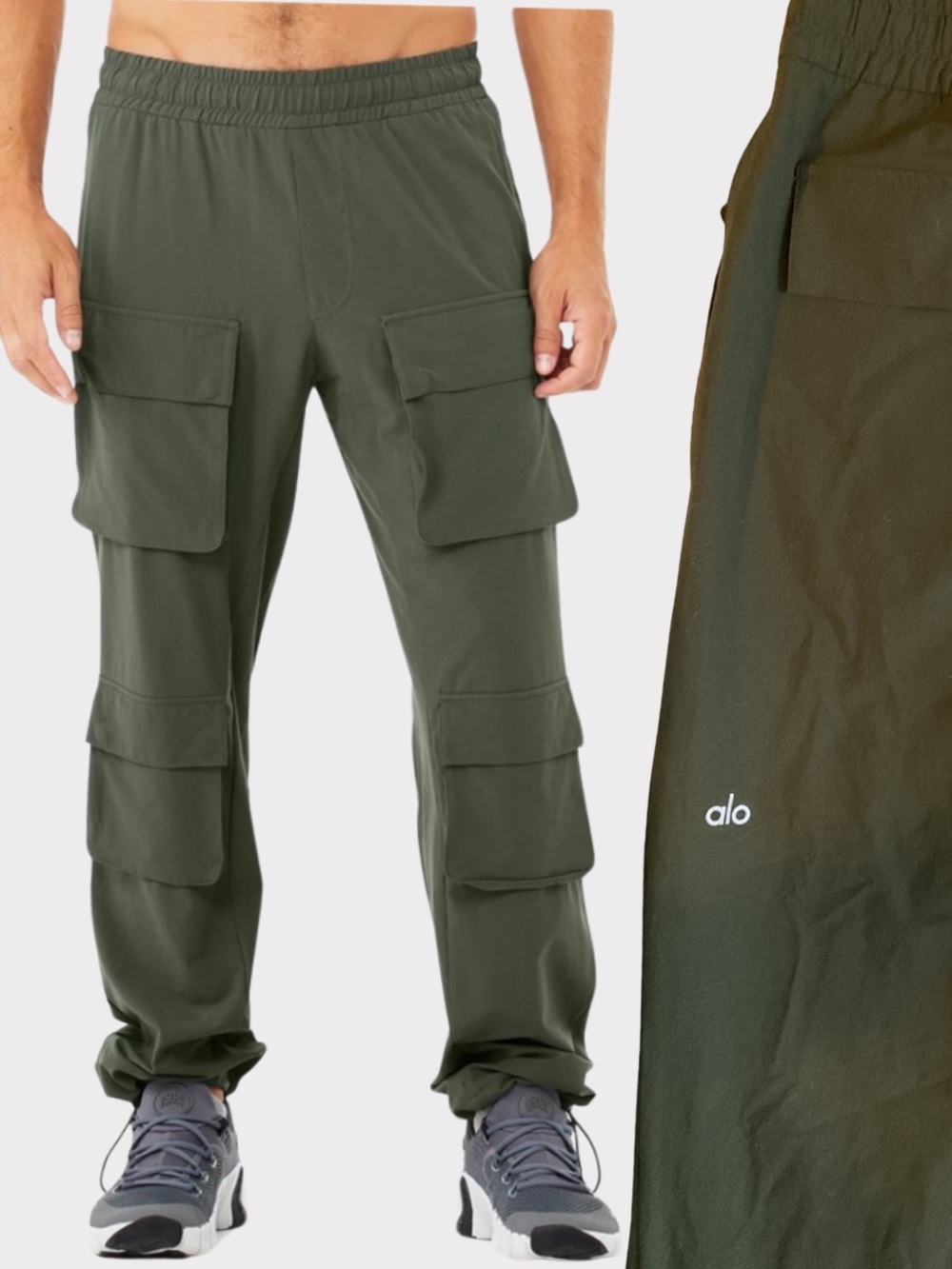ALO Yoga Cargo Venture Pant Stealth Green Men’s Medium